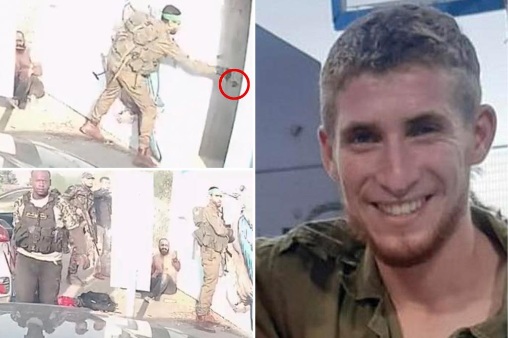 Chilling video shows Israeli soldier toss grenades back at Hamas terrorists, saving several people