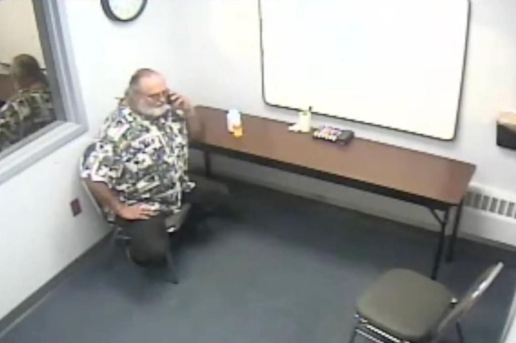 Cold case murder suspect incriminated after being caught talking to himself in interrogation video