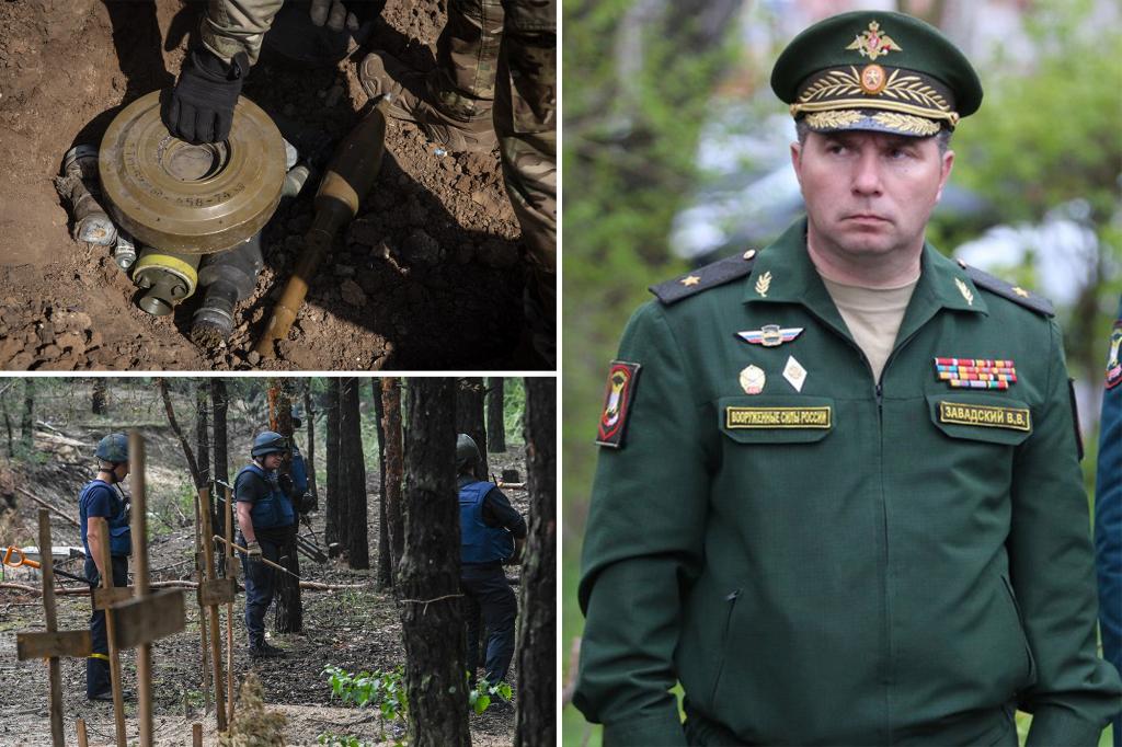 Decorated Russian general blown up on land mine in Ukraine possibly planted by another unit