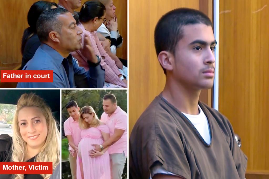 Derek Rosa, 13, who is accused of killing mom, sits emotionless as dad blows him kiss at first court appearance