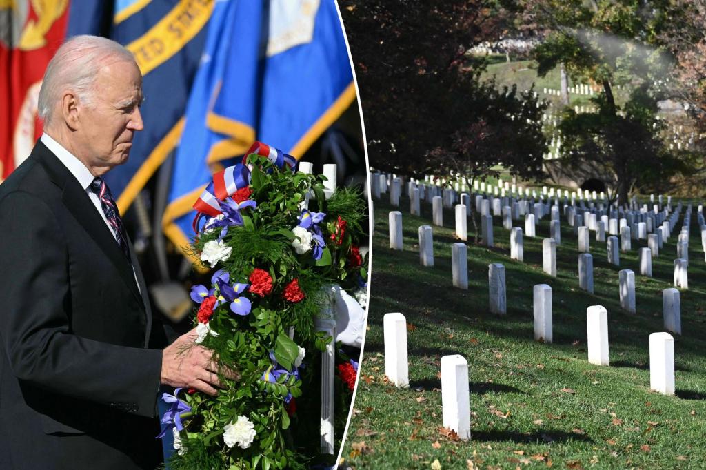 Disoriented Biden needs help from Arlington honor guard during solemn wreath-laying ceremony