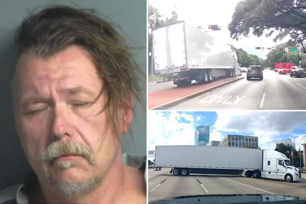 Driver of 18-wheeler leads Texas authorities on hours-long chase through 4 counties before tires shot, spike strips used