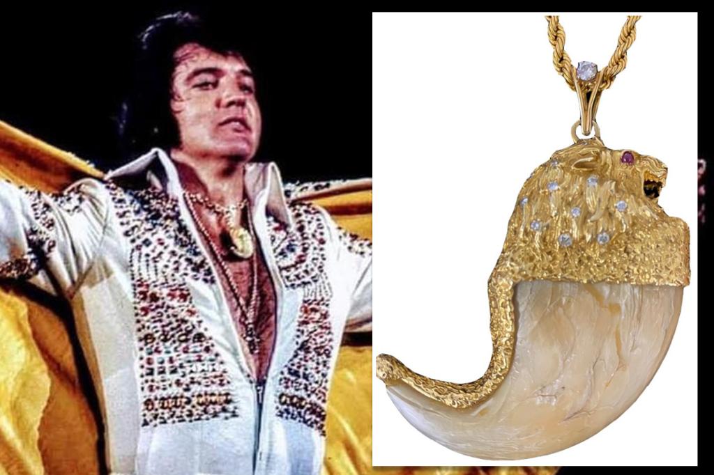 Elvis Presley’s favorite ‘Lion Claw’ necklace expected to fetch up to $1M on auction block