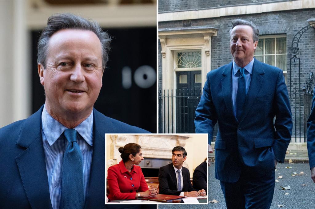 Ex-Prime Minister David Cameron makes shock return to UK gov as foreign secretary