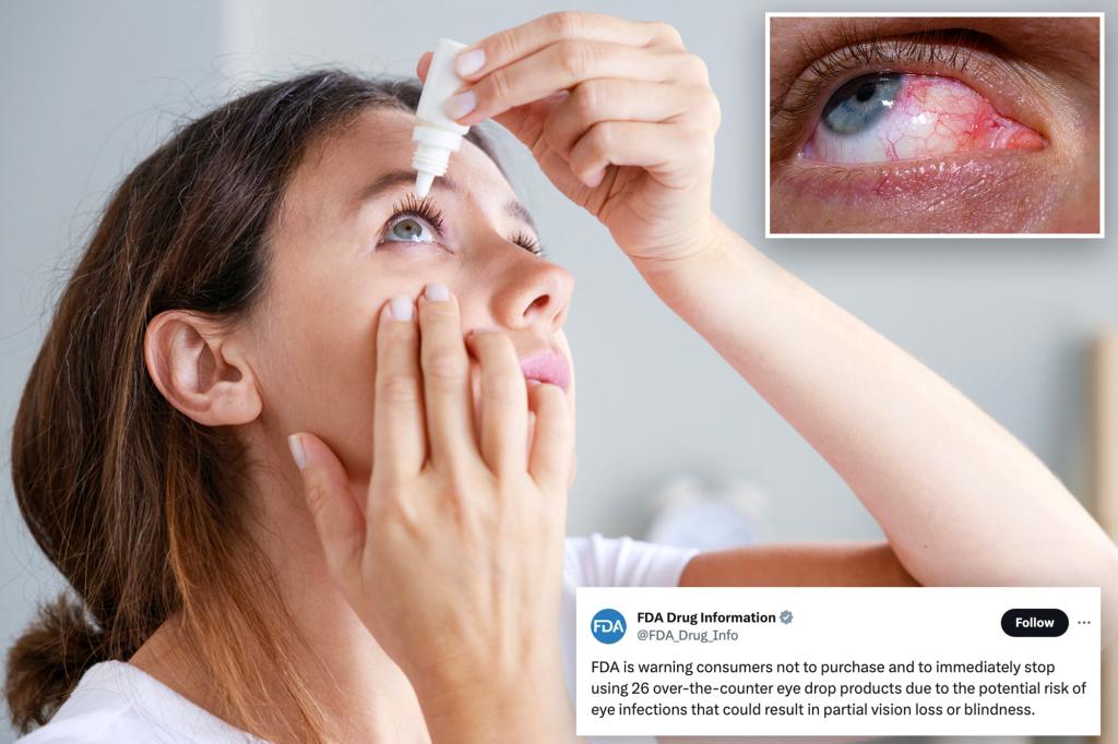 Eye drops sold at Walmart added to FDA’s list of potentially harmful products