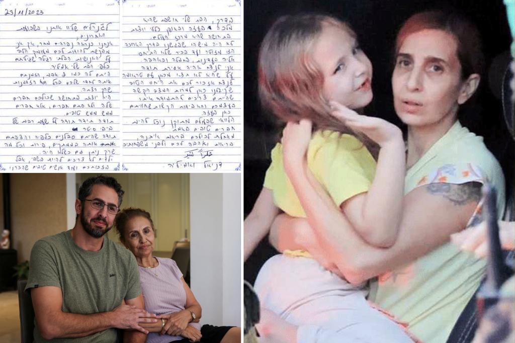 Family of freed Israeli hostage Danielle Aloni says letter praising Hamas is ‘propaganda’