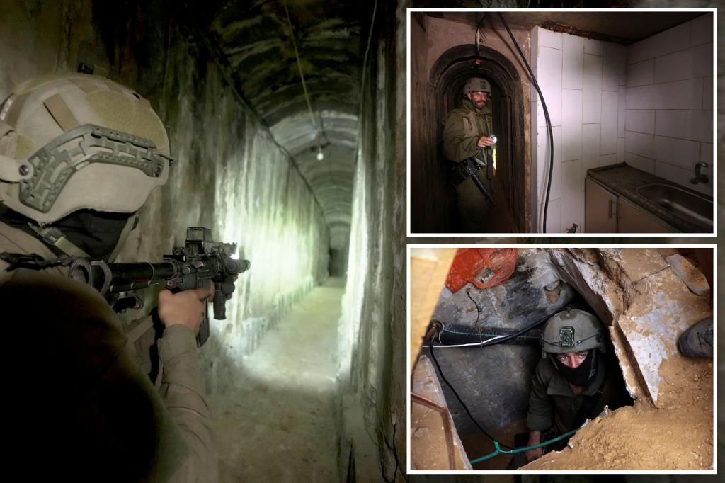 First look inside Hamas’ terror tunnels beneath Gaza’s al-Shifa Hospital and recovered arms cache revealed
