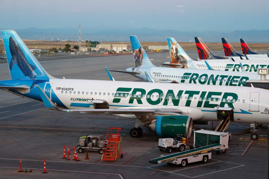 Frontier Airlines flight evacuated after crew fall sick from ‘strange odor’