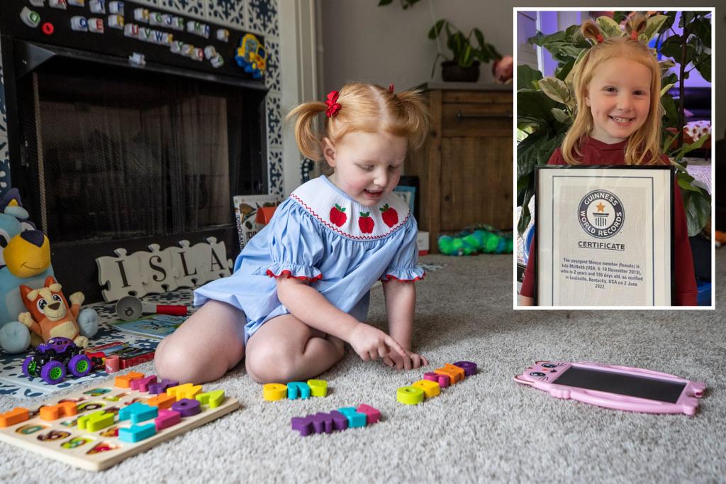 Genius toddler sets world record — becomes youngest female Mensa member