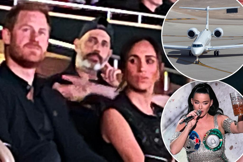 Harry, Meghan branded ‘eco-hypocrites’ after taking oil heir’s private jet to Katy Perry gig