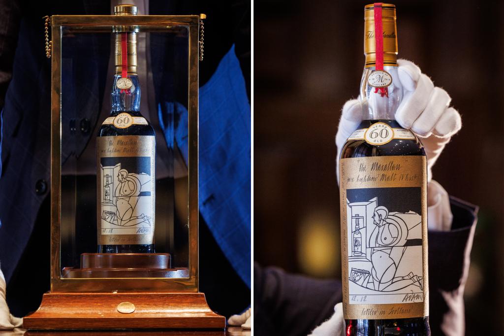 Intoxicating: Rare whiskey bottle sells for record $2.7 million at auction