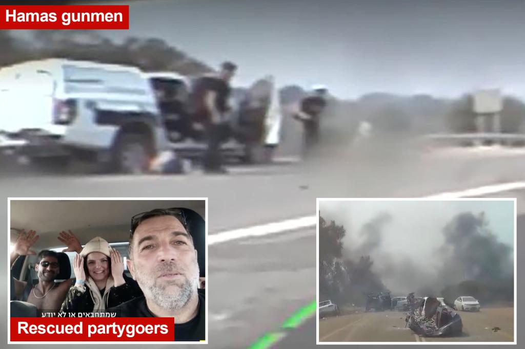 Israeli farmer’s heroic mission to rescue over 100 people from Hamas massacre caught on astonishing  dashcam video