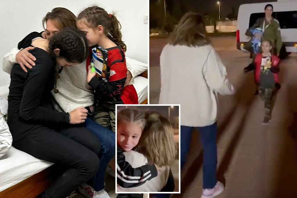 Israeli mom who offered herself as hostage to see kidnapped daughters is finally reunited with them