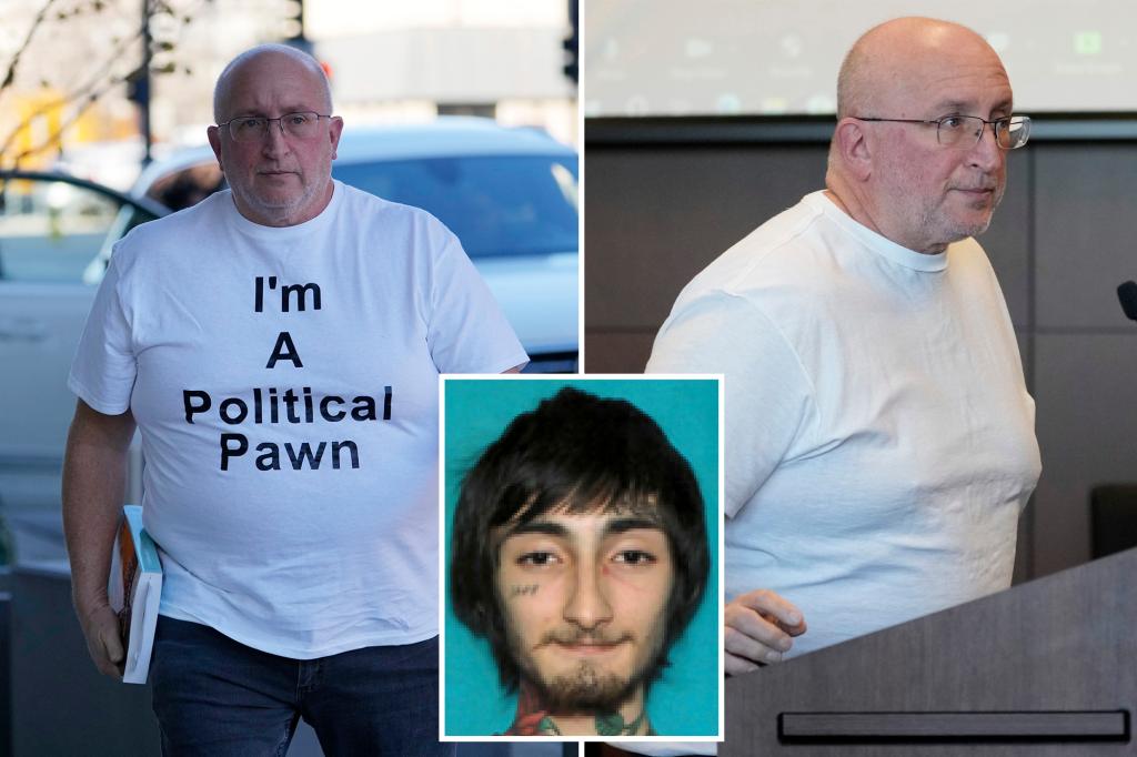 Jail-bound father of July 4th parade shooting suspect rebuked for ‘Political Pawn’ shirt