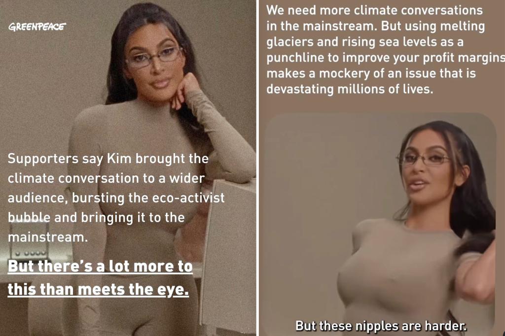 Kim Kardashian ripped by Greenpeace over her ‘nipple bra’ ad: ‘Makes a mockery of issue devastating millions’