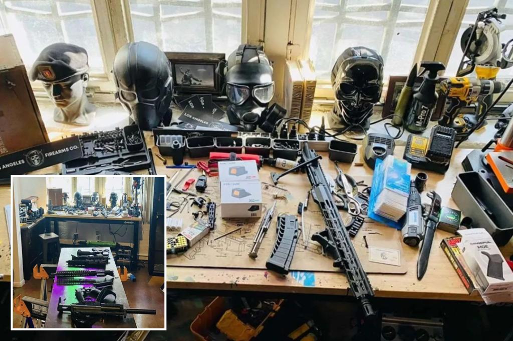 LA man with heaps of riot gear, apparent weapons factory in apartment out on bail