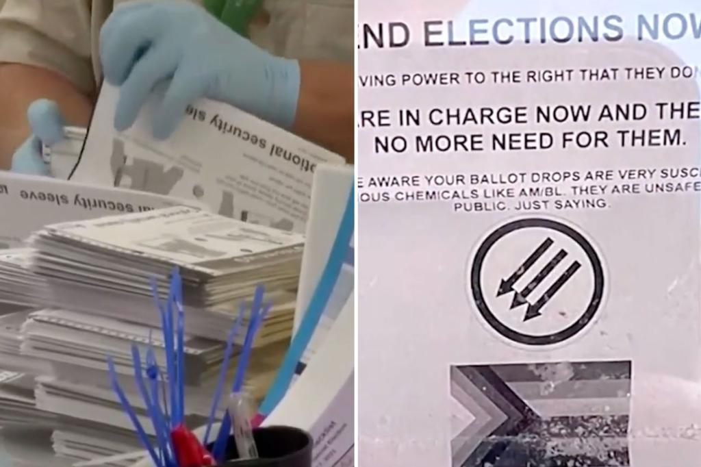 Letters containing fentanyl, calling to ‘end elections now’ mailed to ballot counting centers in four states: feds