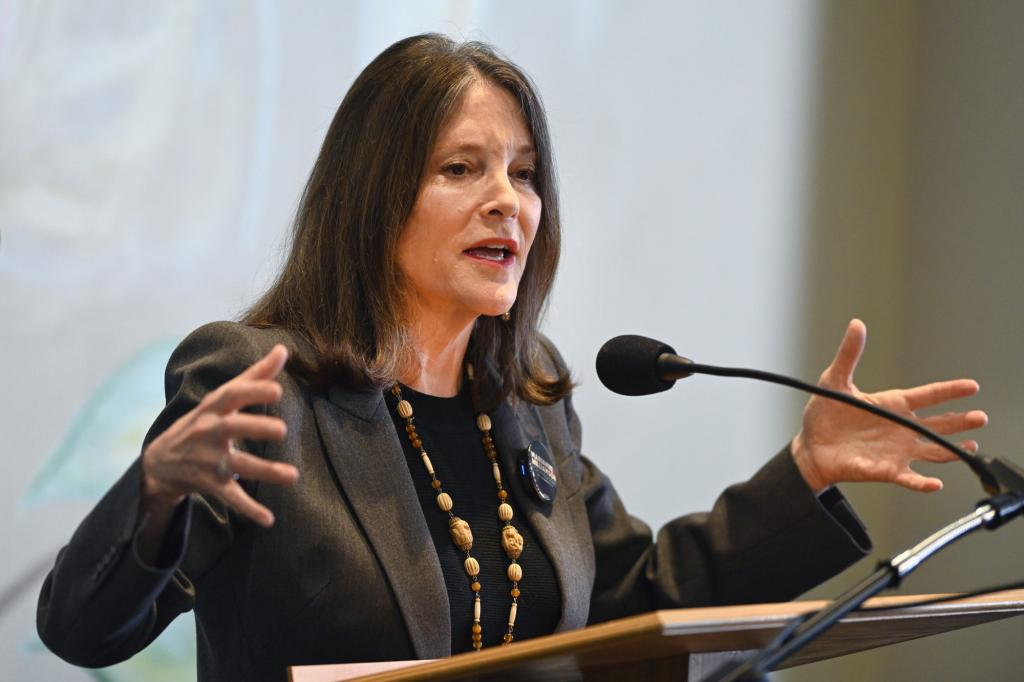 Marianne Williamson soldiers on during against-the-odds run for presidency