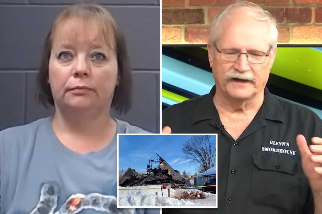 Michigan woman accused of setting husband on fire charged with killing popular butcher in house fire