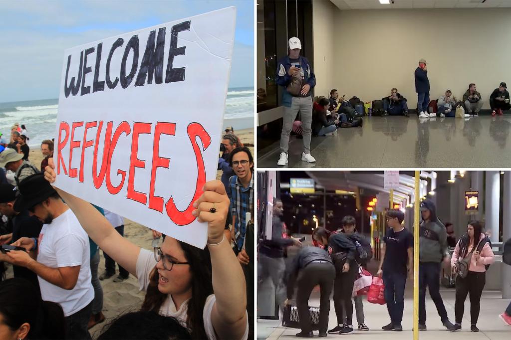 More than 300 migrants hunker down at San Diego airport: ‘It’s grown exponentially’