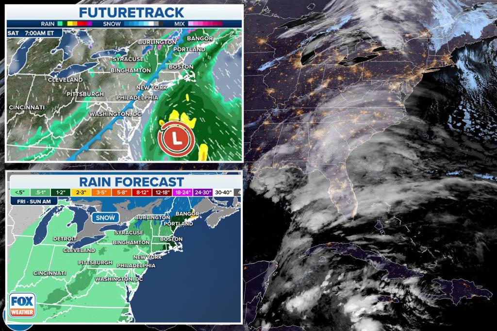 Northeast coastal storm arrives ahead of Thanksgiving weekend travel