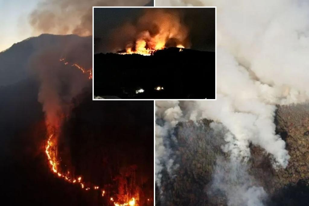 Officials in North Carolina declare state of emergency as wildfires burn hundreds of acres