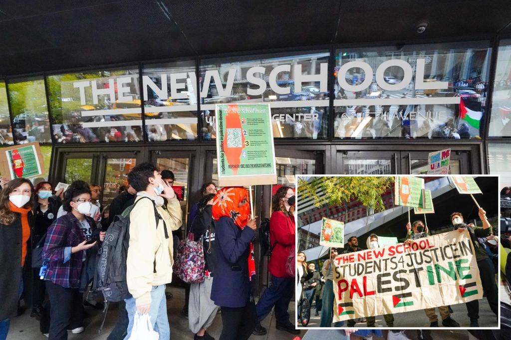 Pro-Palestinian students demand New School cut off Israel conservatory over ‘genocide of the people in Gaza’