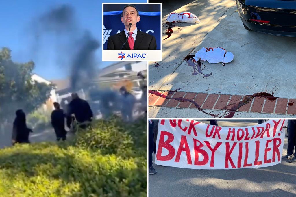 Protesters set off smoke bombs outside AIPAC head’s home on Thanksgiving: ‘F–k ur holiday!’
