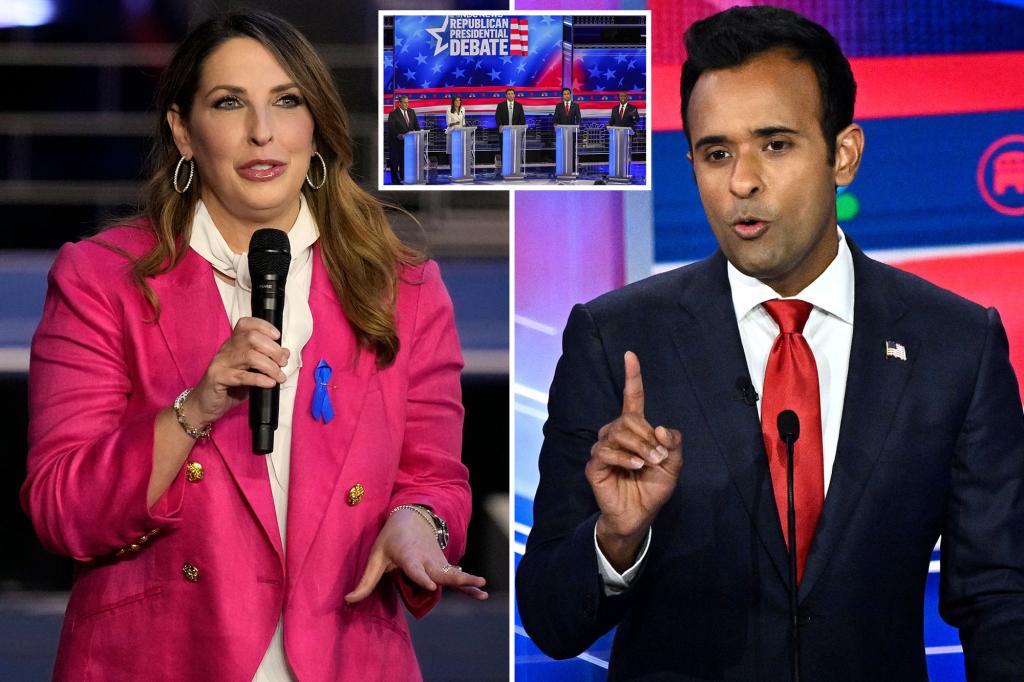 Ronna McDaniel claps back at Vivek Ramaswamy: ‘He’s at 4% and needs a headline’