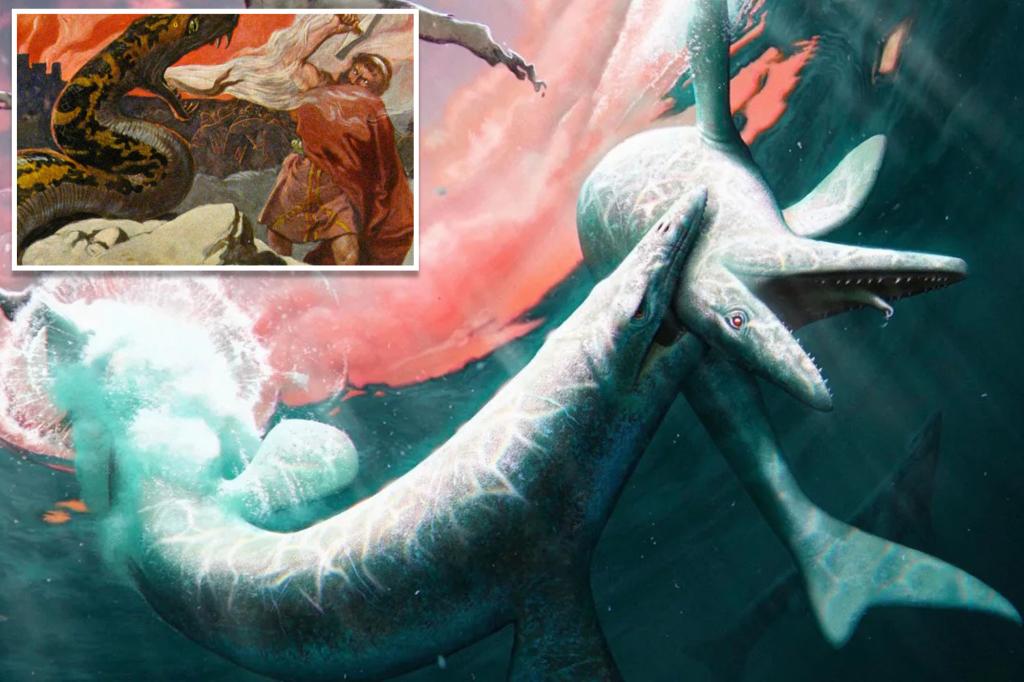 Scientists claim giant sea lizards with ‘angry eyebrows’ roamed over North Dakota 80 million years ago