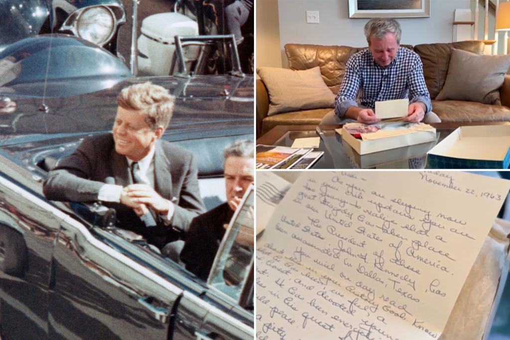 Son opens letter mom wrote to him as a baby on day of JFK’s assassination 60 years after national tragedy: ‘Should have opened this sooner’