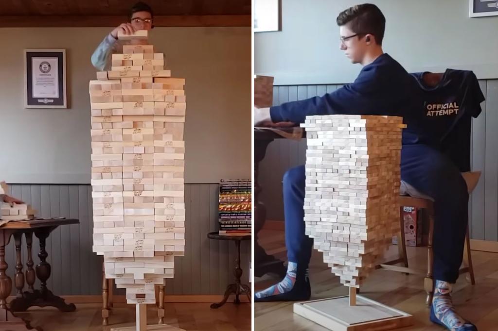 Teen with autism sets world record with Jenga blocks, inspires Hallmark movie