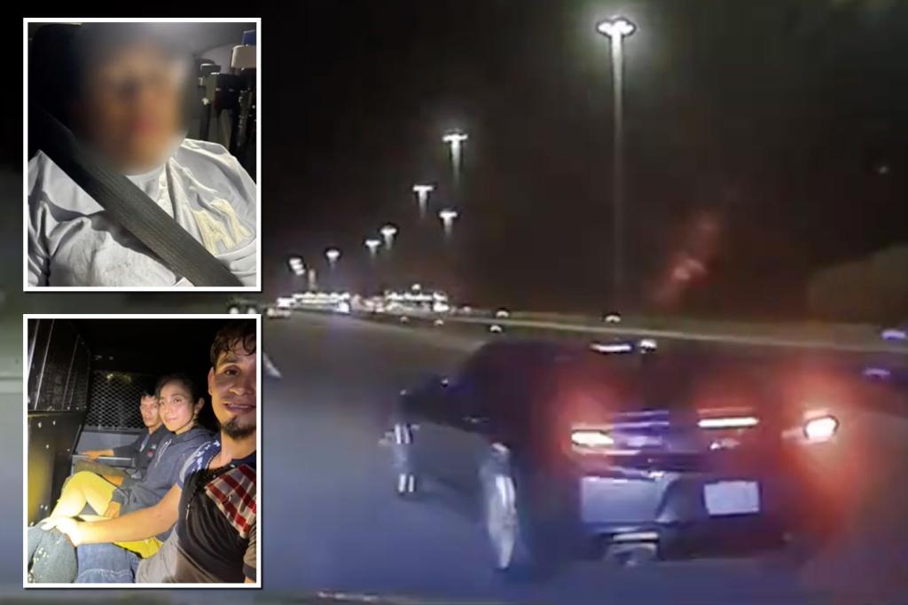 Teen ‘smuggler’ leads cops on wild 150 mph chase with illegal immigrants in car: video