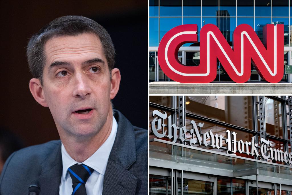 Tom Cotton demands fed probe of NY Times, CNN and other outlets after freelancers accused of working with Hamas