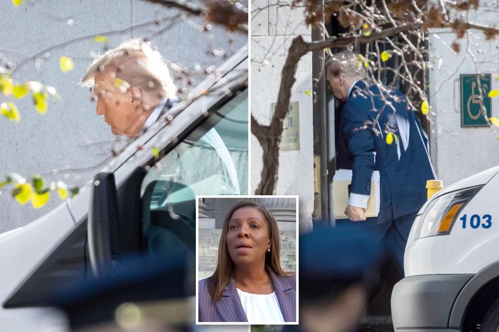 Trump fraud trial live updates: AG Letitia James says she’s prepped for ‘taunts’ as ex-president arrives to testify, but ‘numbers don’t lie’