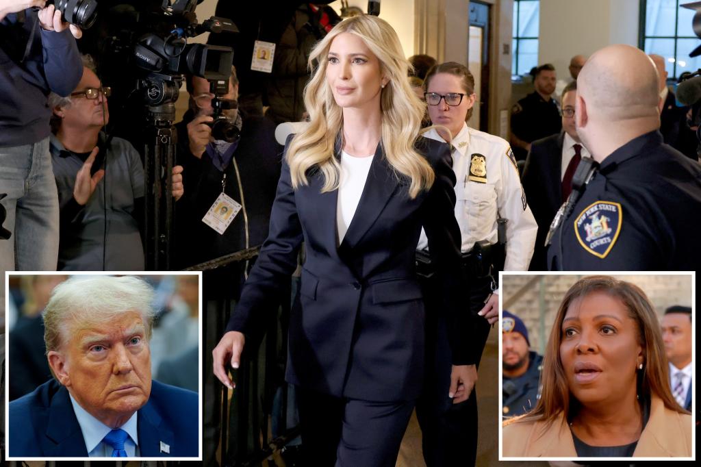 Trump trial live updates: Ivanka takes the witness stand as New York Attorney General Letitia James looks on from front row