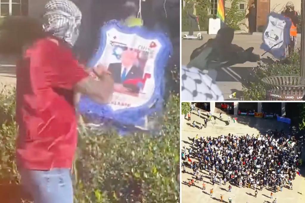 UCLA students batter Bibi piÃ±ata to chants of ‘Beat that f–king Jew!’