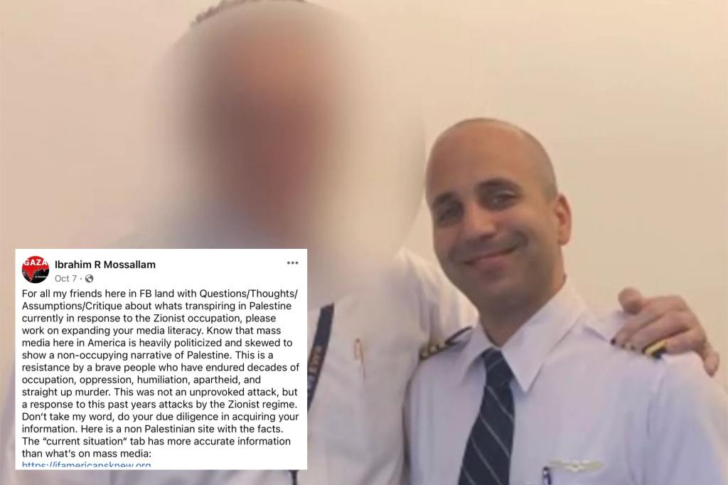 United Airlines suspends pilot who allegedly praised Hamas terrorists as ‘brave people’ on October 7