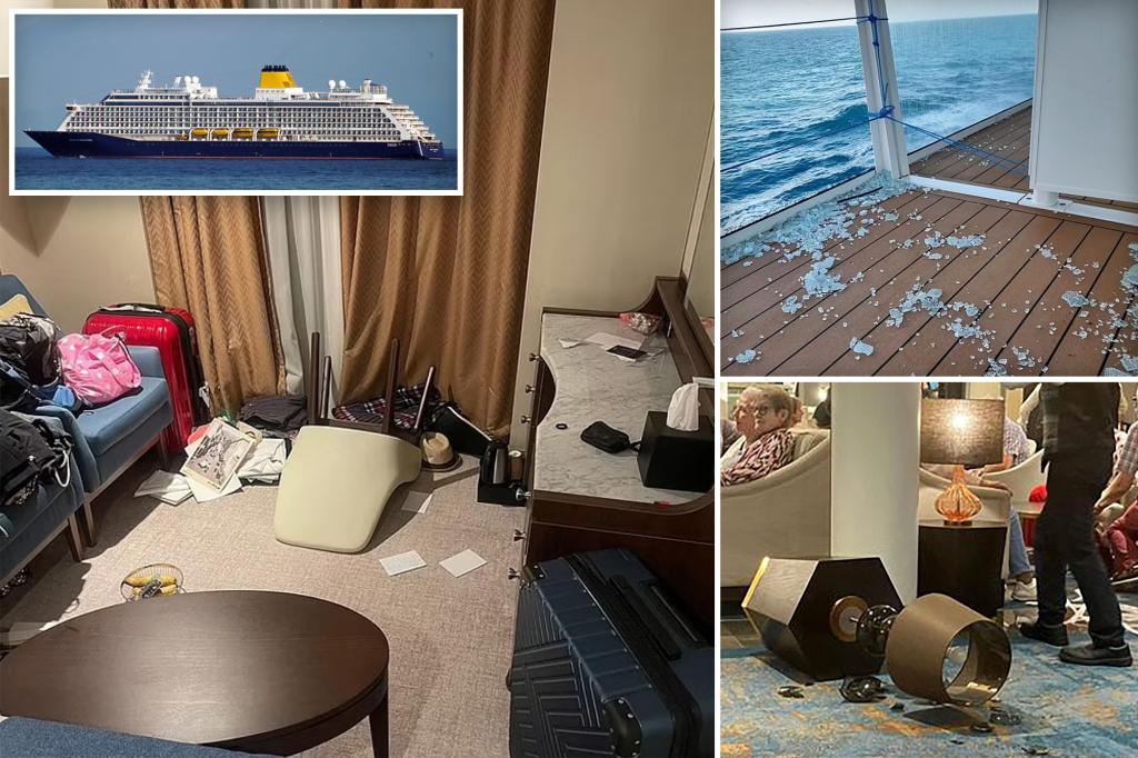 Video shows horrifying moments cruise ship passengers ‘feared for their lives’: ‘Tables were flying’