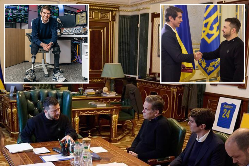 Zelensky praises ‘brave’ reporters covering war after Fox CEO Lachlan Murdoch visits Ukraine