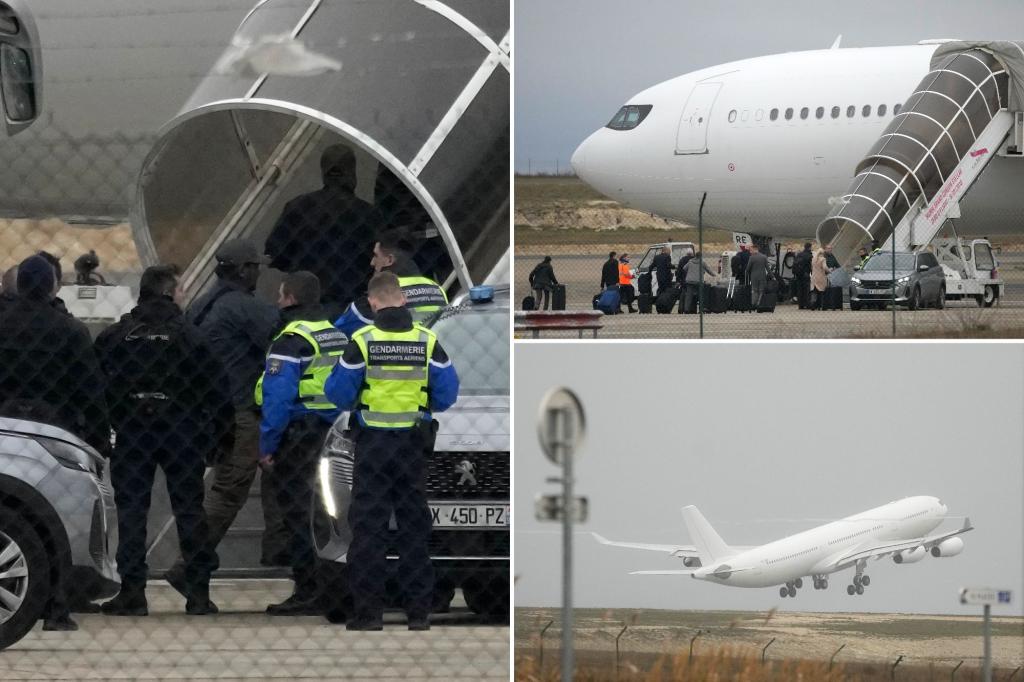 A plane stuck for days in France for a human trafficking investigation leaves for India