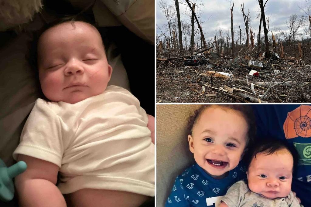 Baby swept away in Tennessee tornado found alive ‘by the grace of God’ in unusual spot