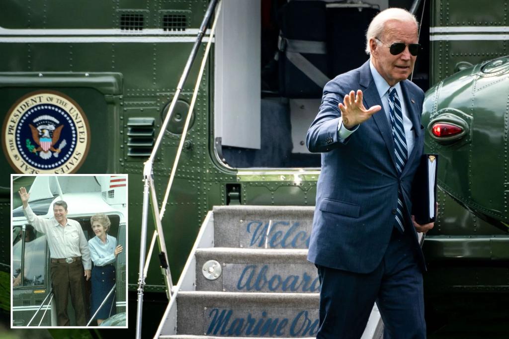 Biden misnames president’s chopper, claims Reagan sent it for him after 1980s aneurysm