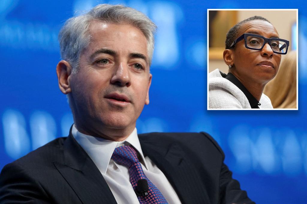 Billionaire Bill Ackman claims Harvard president was hired because of DEI initiative