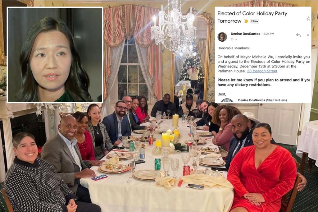 Boston Mayor Michelle Wu shows off photo from ‘electeds of color’ holiday party after defending gathering: ‘A special moment’