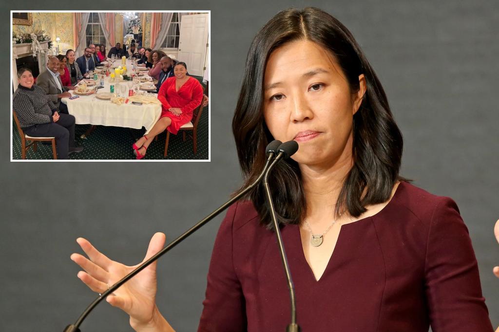 Boston Mayor Michelle Wu’s home is ‘swatted’ on Christmas Day by caller claiming man shot wife inside — just weeks after holding ‘Electeds of Color Holiday Party’