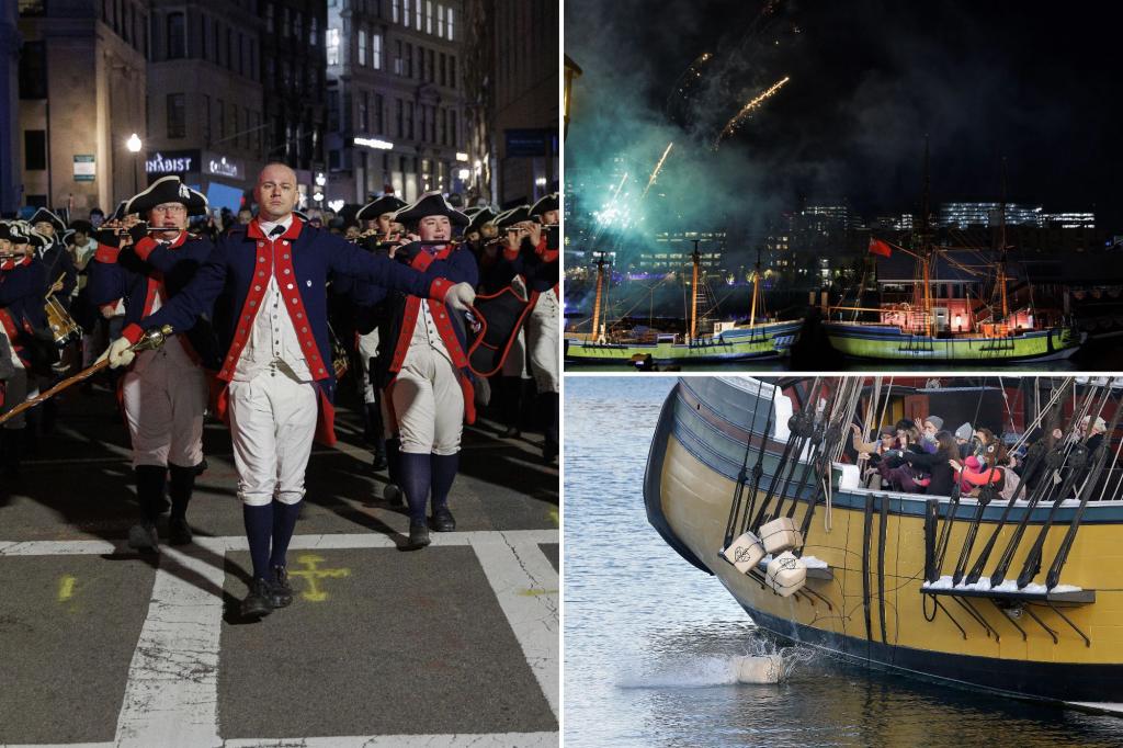 Boston Tea Party turns 250 years old with reenactments of the revolutionary protest