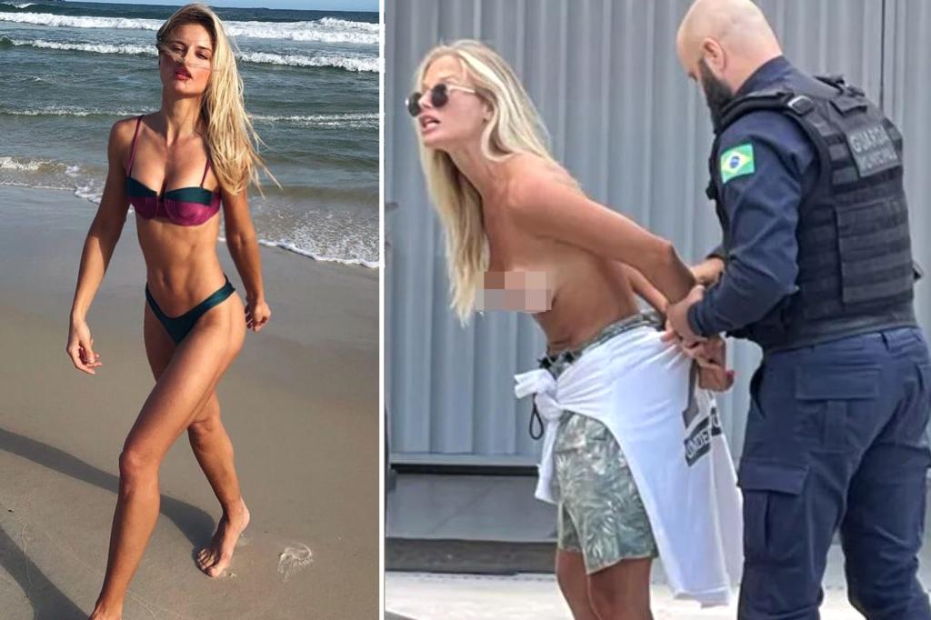 Brazilian model Caroline Werner blasts country’s legal system following arrest for being topless while walking her dogs