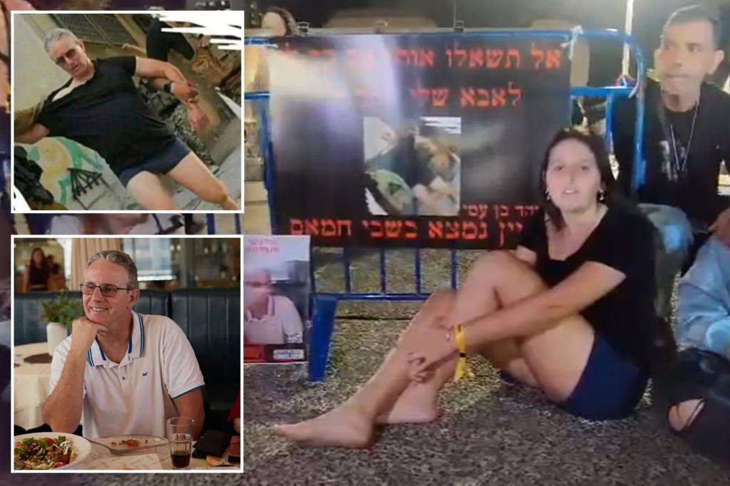 Daughter of Israeli man abducted by Hamas in boxers protests in underwear: ‘Don’t ask me if I’m cold, my father is colder’