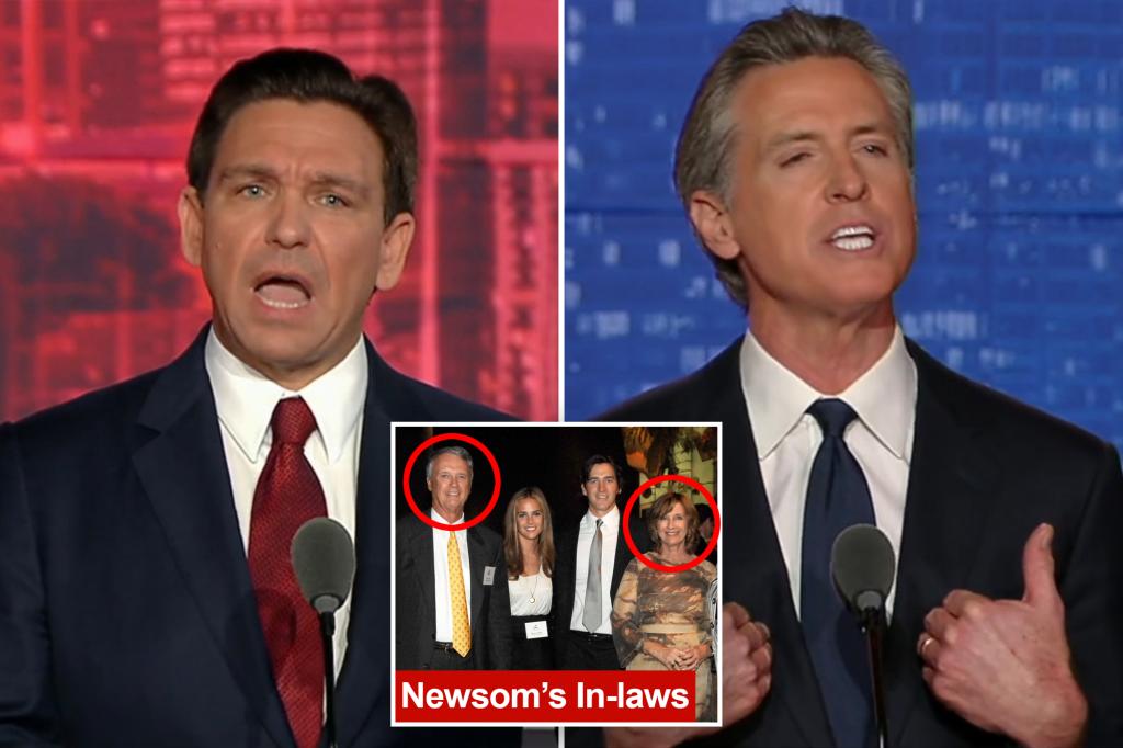 DeSantis mocks Newsom over his father-in-law leaving California for FloridaÂ in fiery Fox News debate